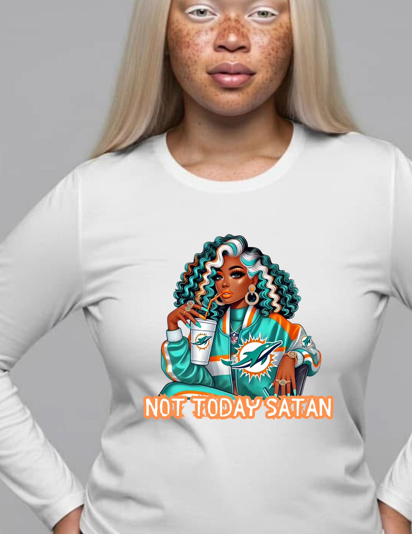 Not Today Satan Team Shirts Long Sleeves 2XL-3XL