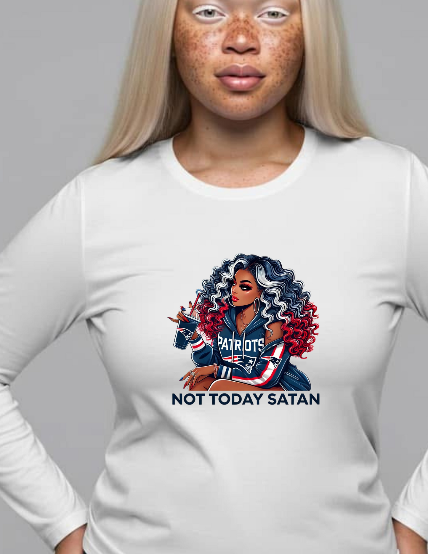 Not Today Satan Team Shirts Long Sleeves 2XL-3XL