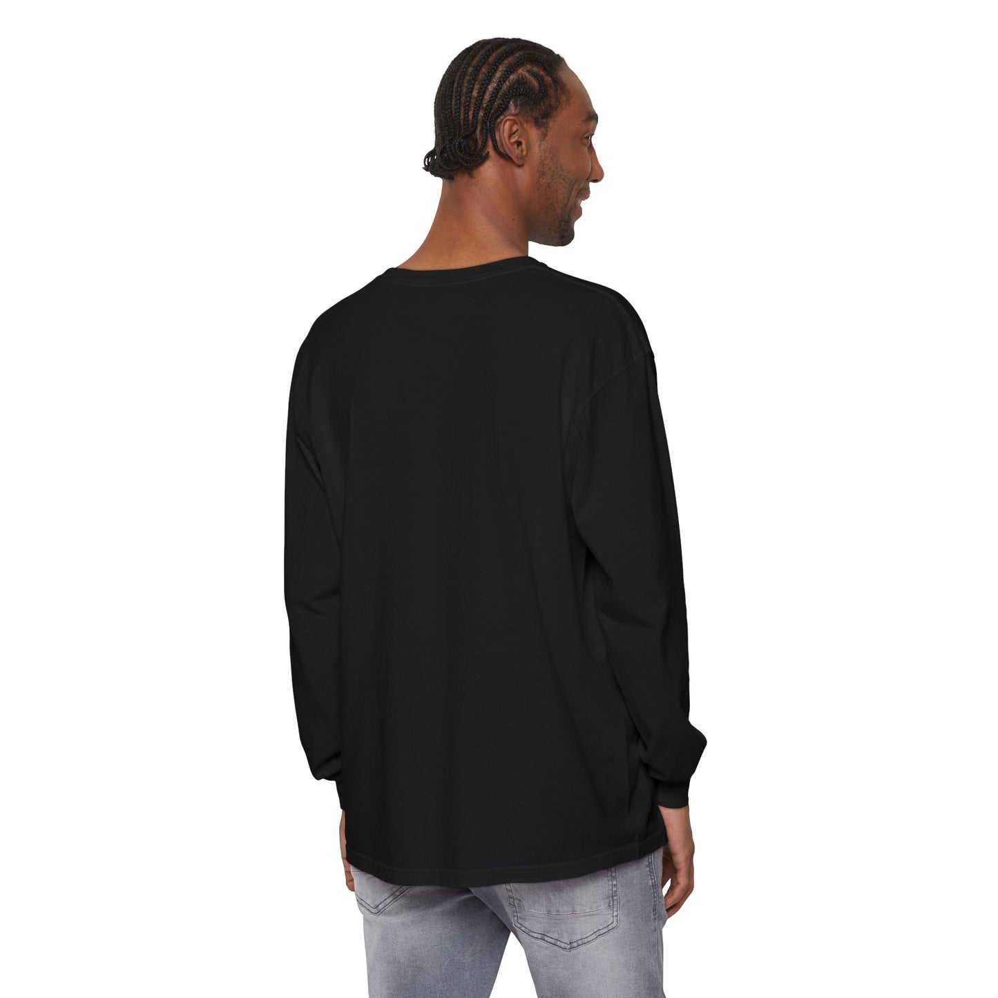 Pink Out Breast Cancer Awareness Shirt Unisex Garment-dyed Long Sleeve T-Shirt