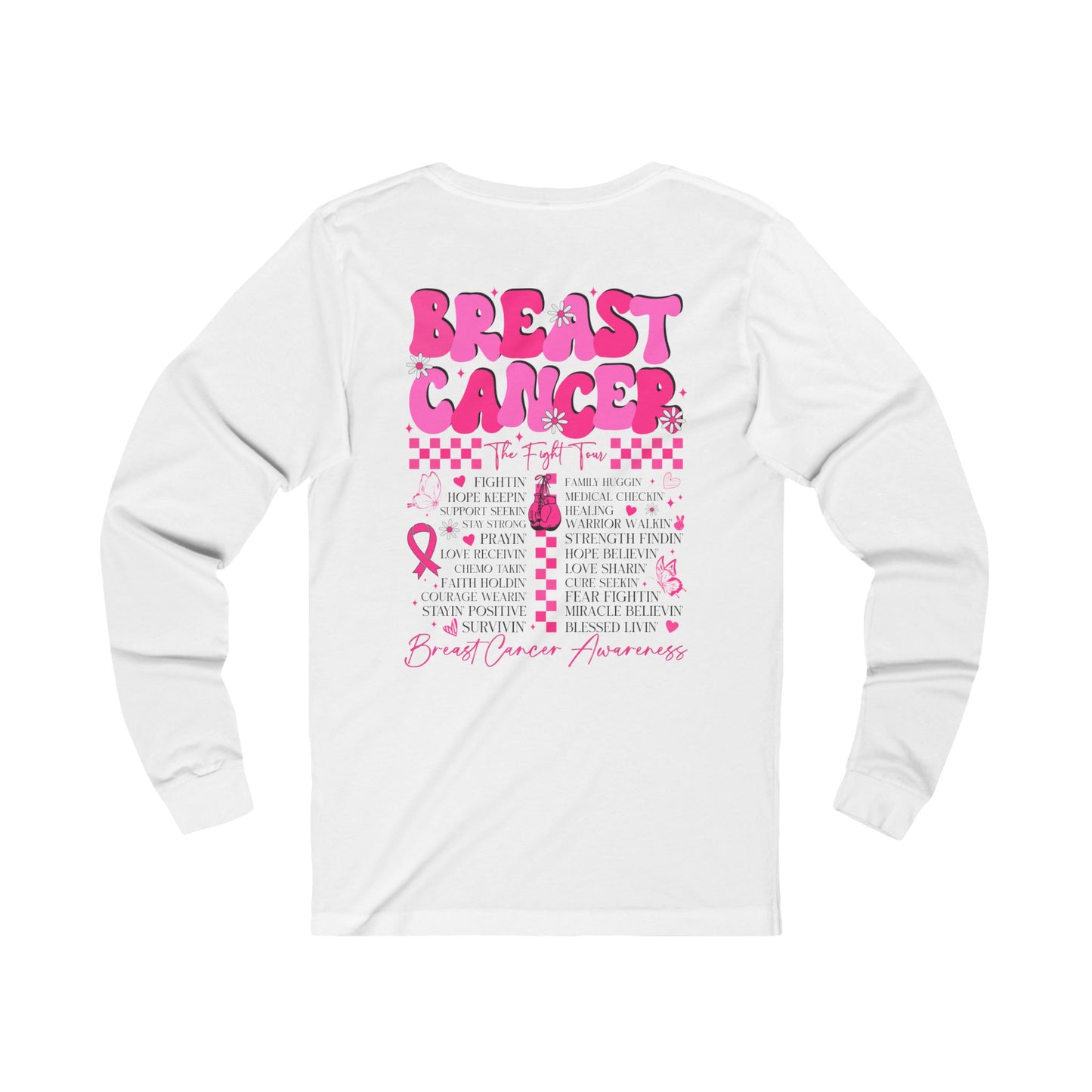 Breast Cancer Tour Unisex Jersey Long Sleeve Tee Breast Cancer Awareness Shirt