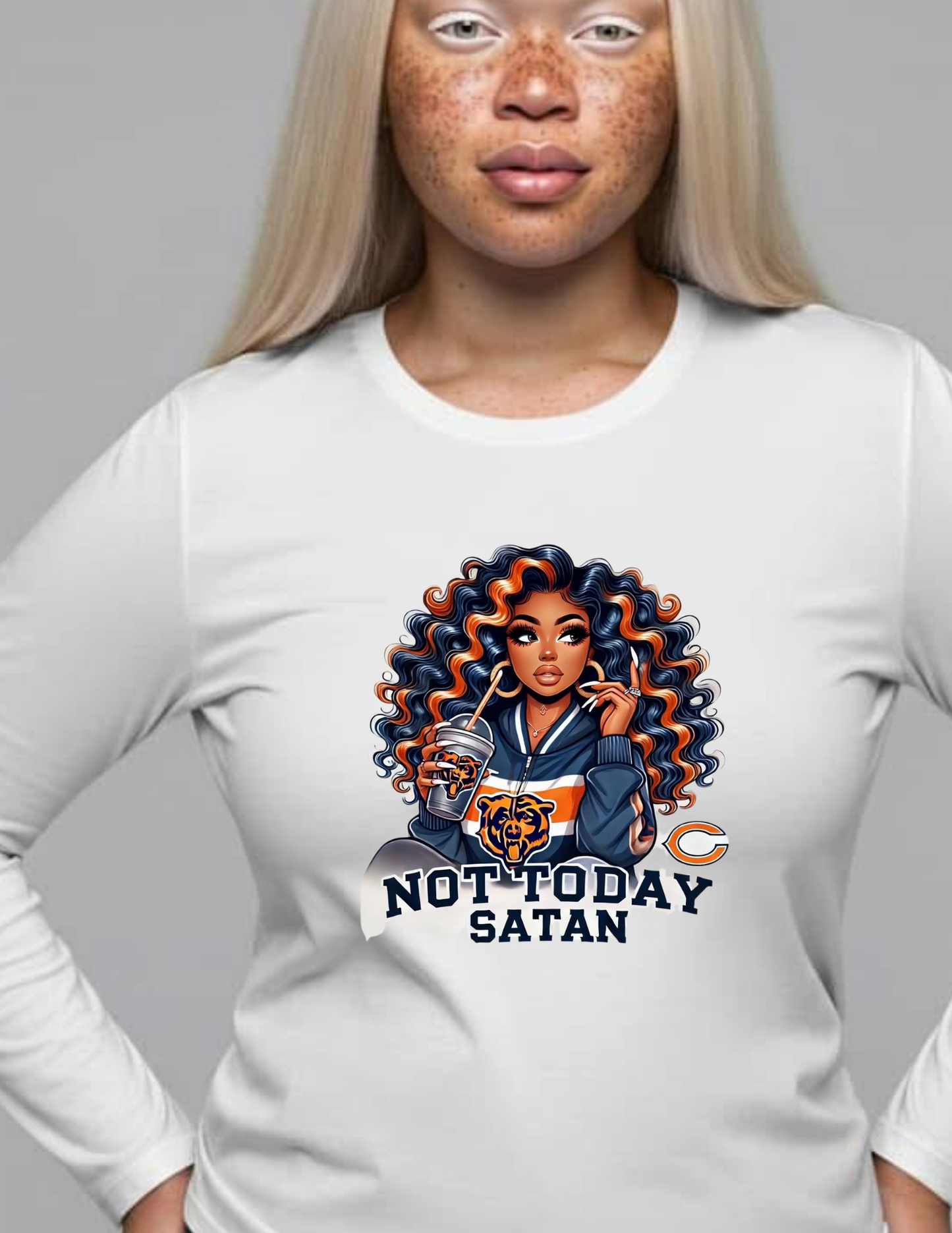 Not Today Satan Team Shirts Long Sleeves 2XL-3XL