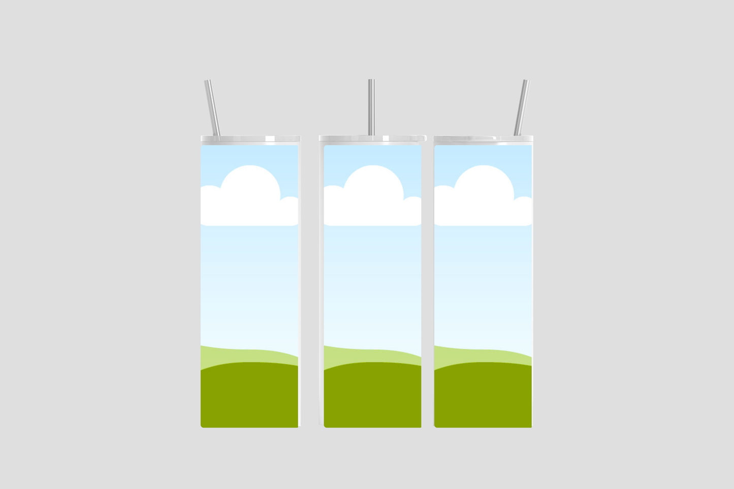 20 oz Skinny Tumbler Editable Canva Mockup | High-Resolution Template for Sublimation Designs & Product Display