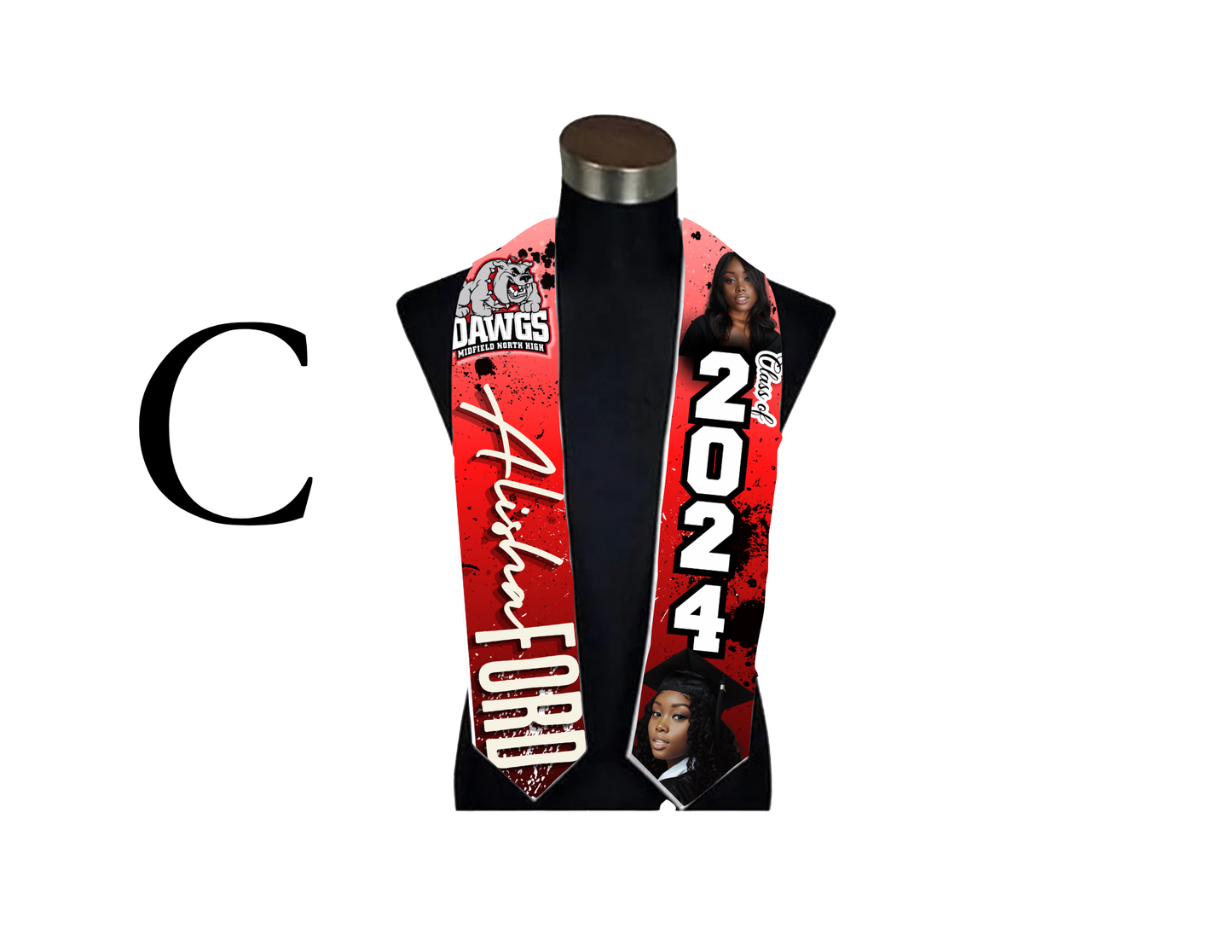 Custom Sublimation Graduation Stole 🎓✨