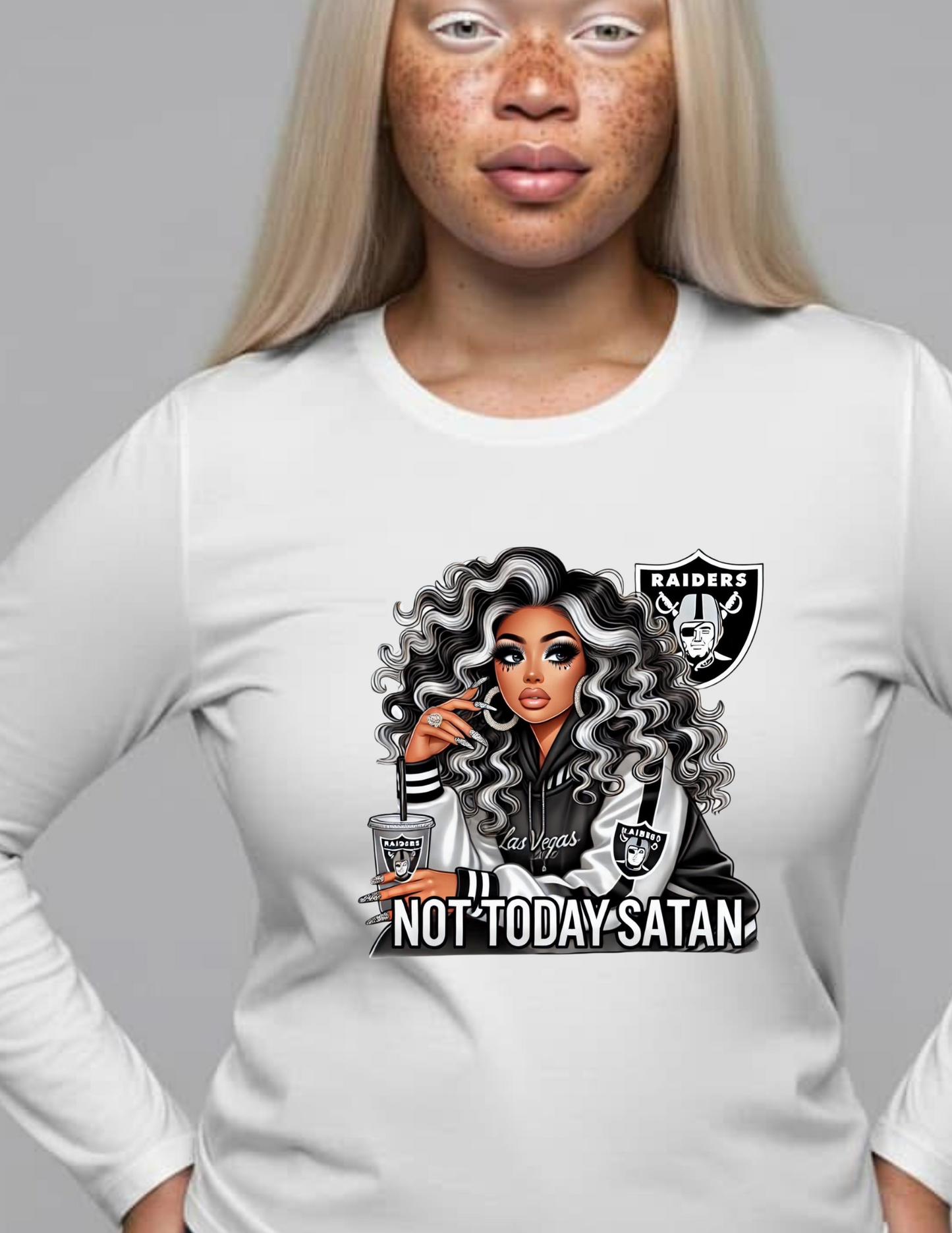 Not Today Satan Team Shirts Long Sleeves 2XL-3XL