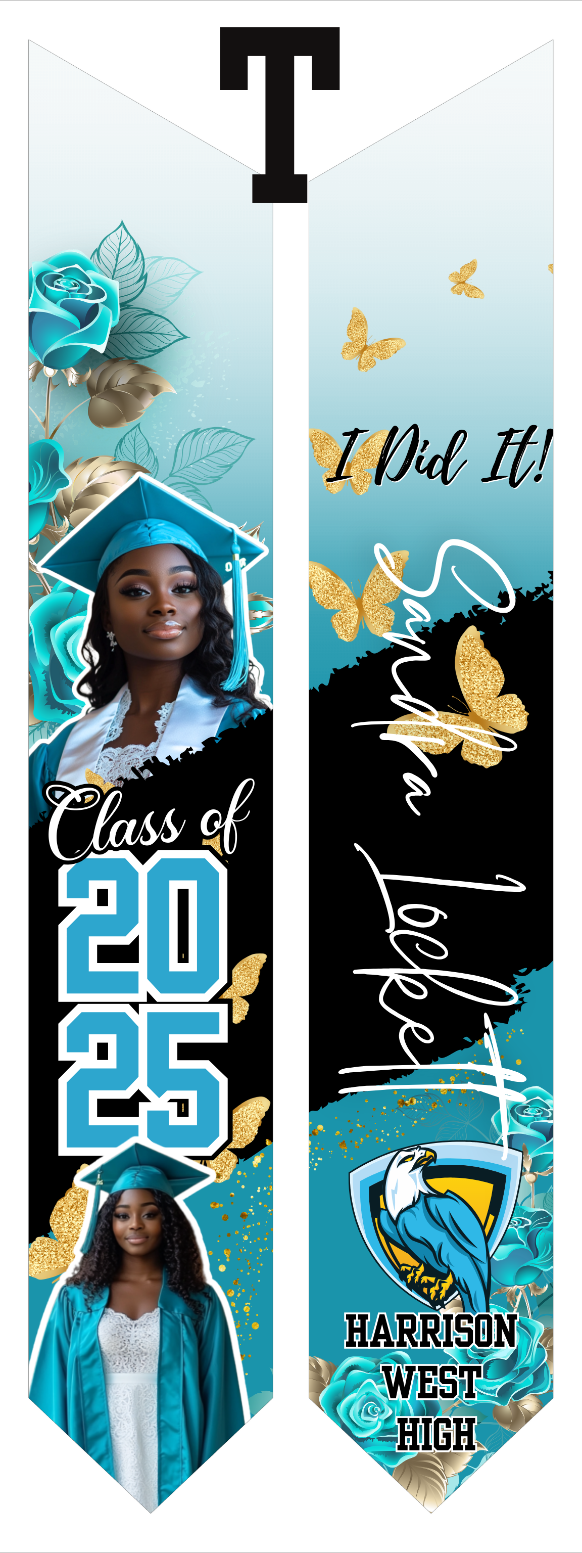 Custom Sublimation Graduation Stole 🎓✨