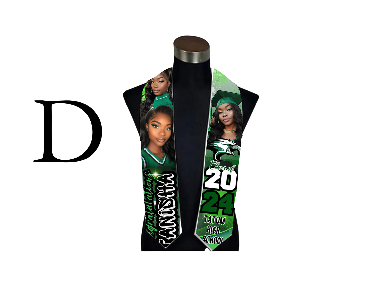 Custom Sublimation Graduation Stole 🎓✨
