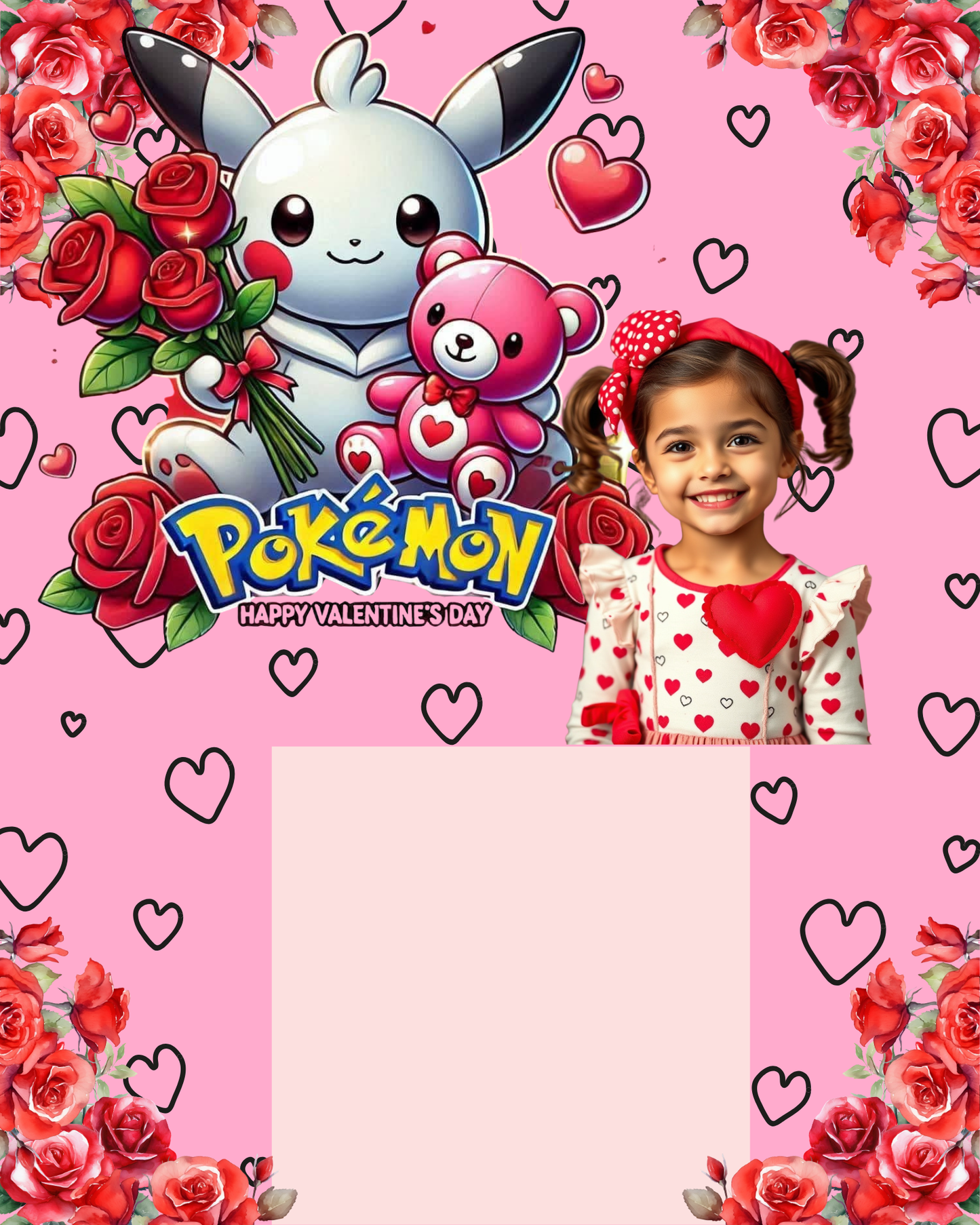 Editable Jumbo Valentine Candy Card Template | 16x20 Candy Board | Canva Valentine Craft for Sellers