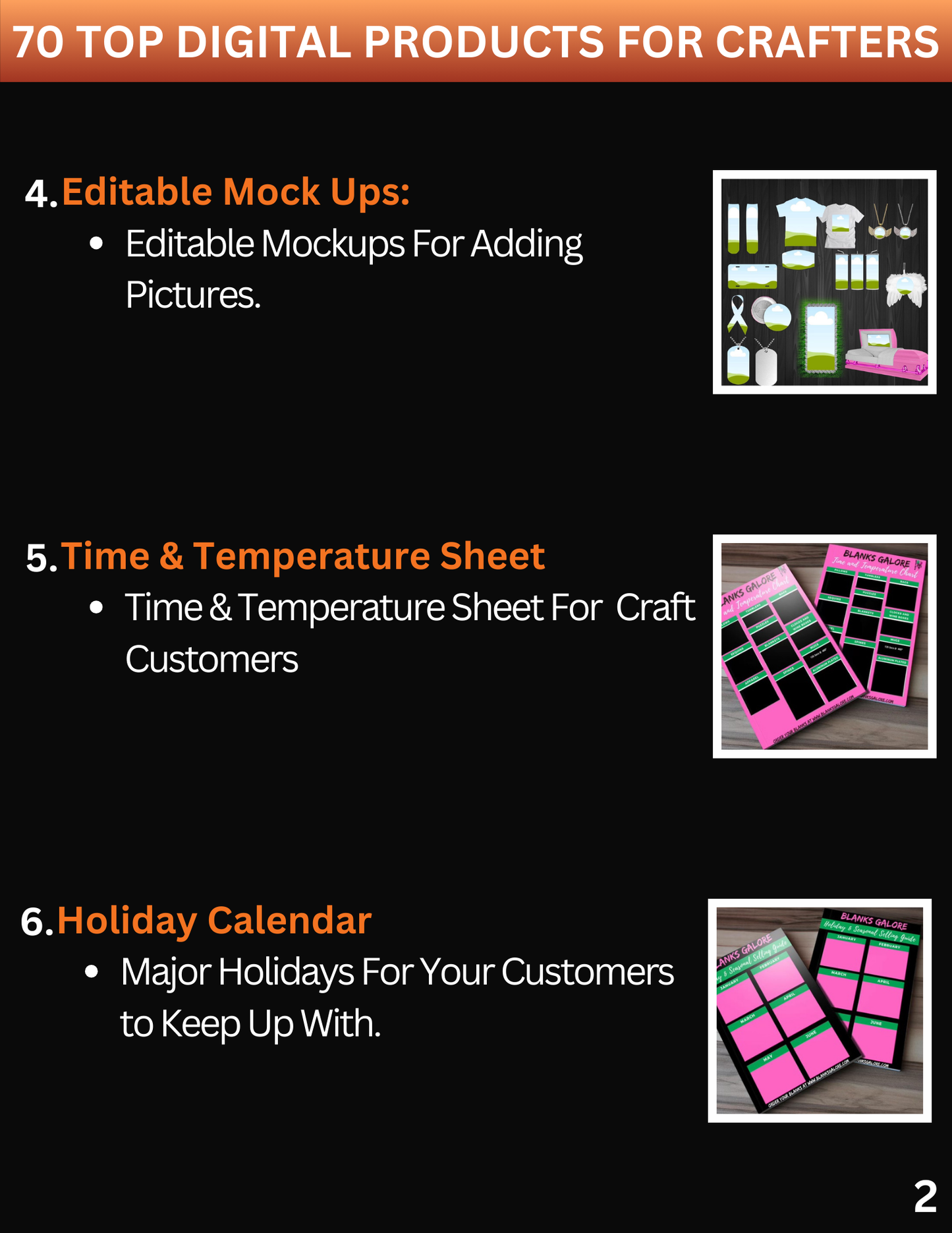 70 Top Digital Products for Crafters