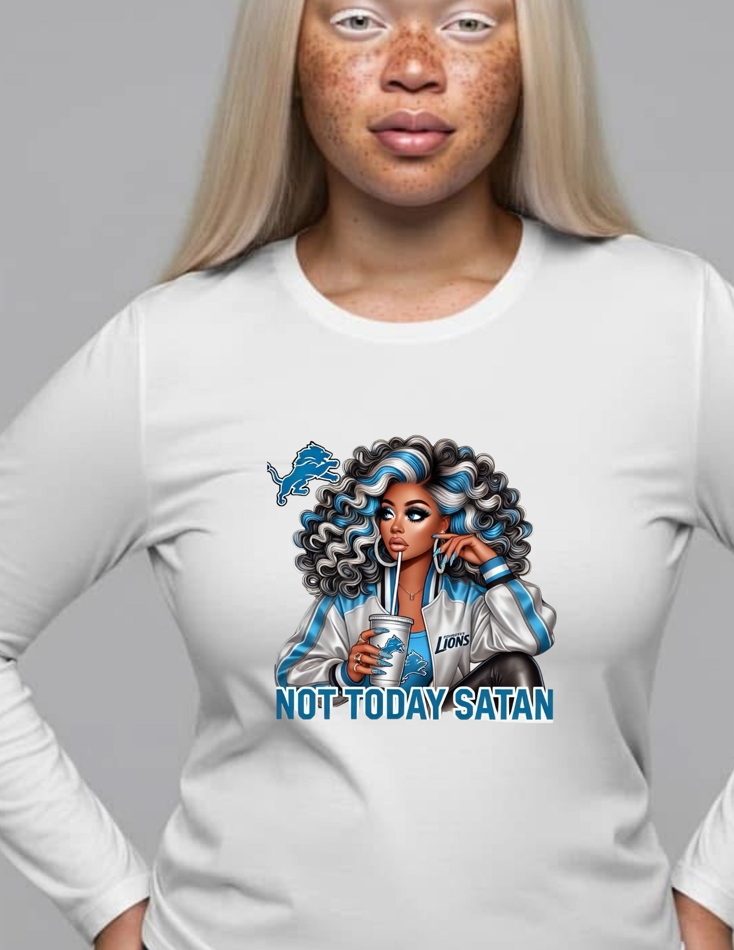 Not Today Satan Team Shirts Long Sleeves 2XL-3XL