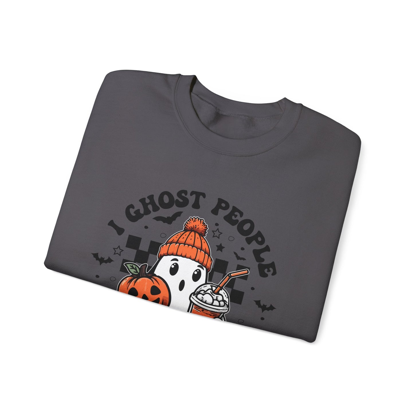 I Ghost People All Year Round Halloweenn Shirt Unisex Heavy Blend™ Crewneck Sweatshirt