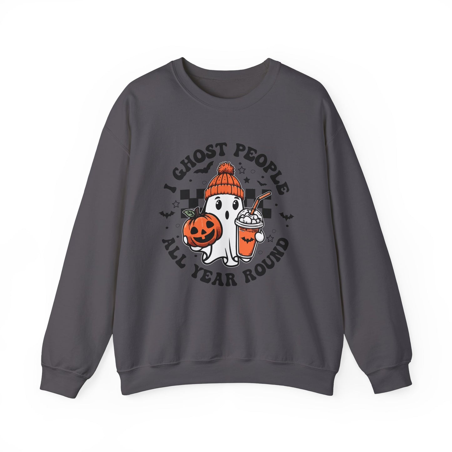 I Ghost People All Year Round Halloweenn Shirt Unisex Heavy Blend™ Crewneck Sweatshirt