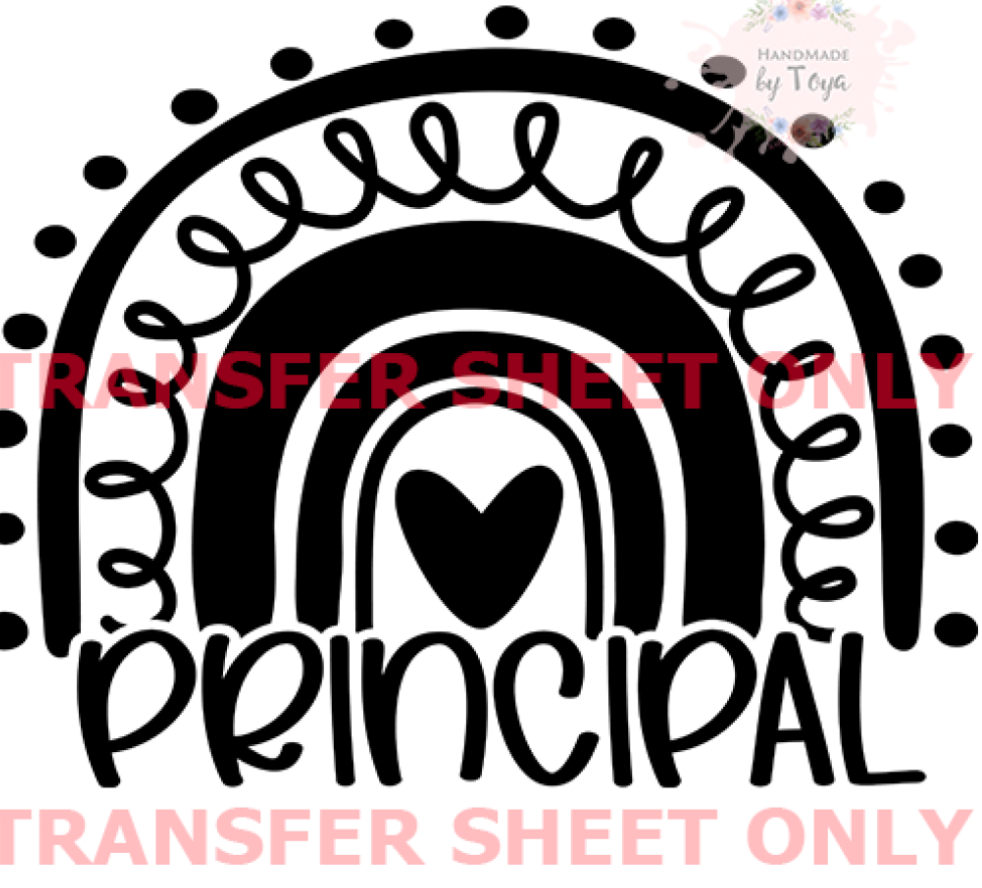 “Principal” – Screen Print Transfer