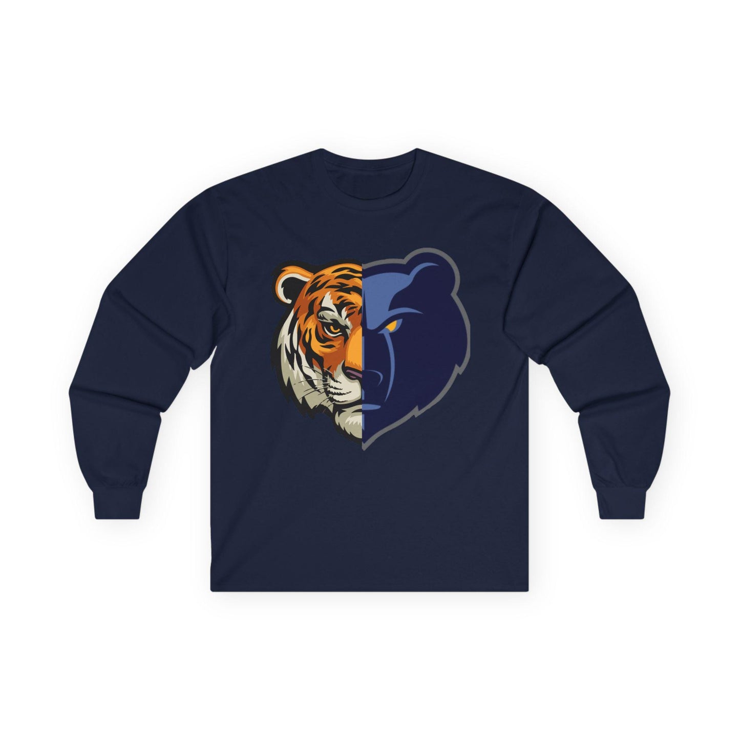 Memphis Grizzlies and Tigers Basketball Long Sleeve Tee