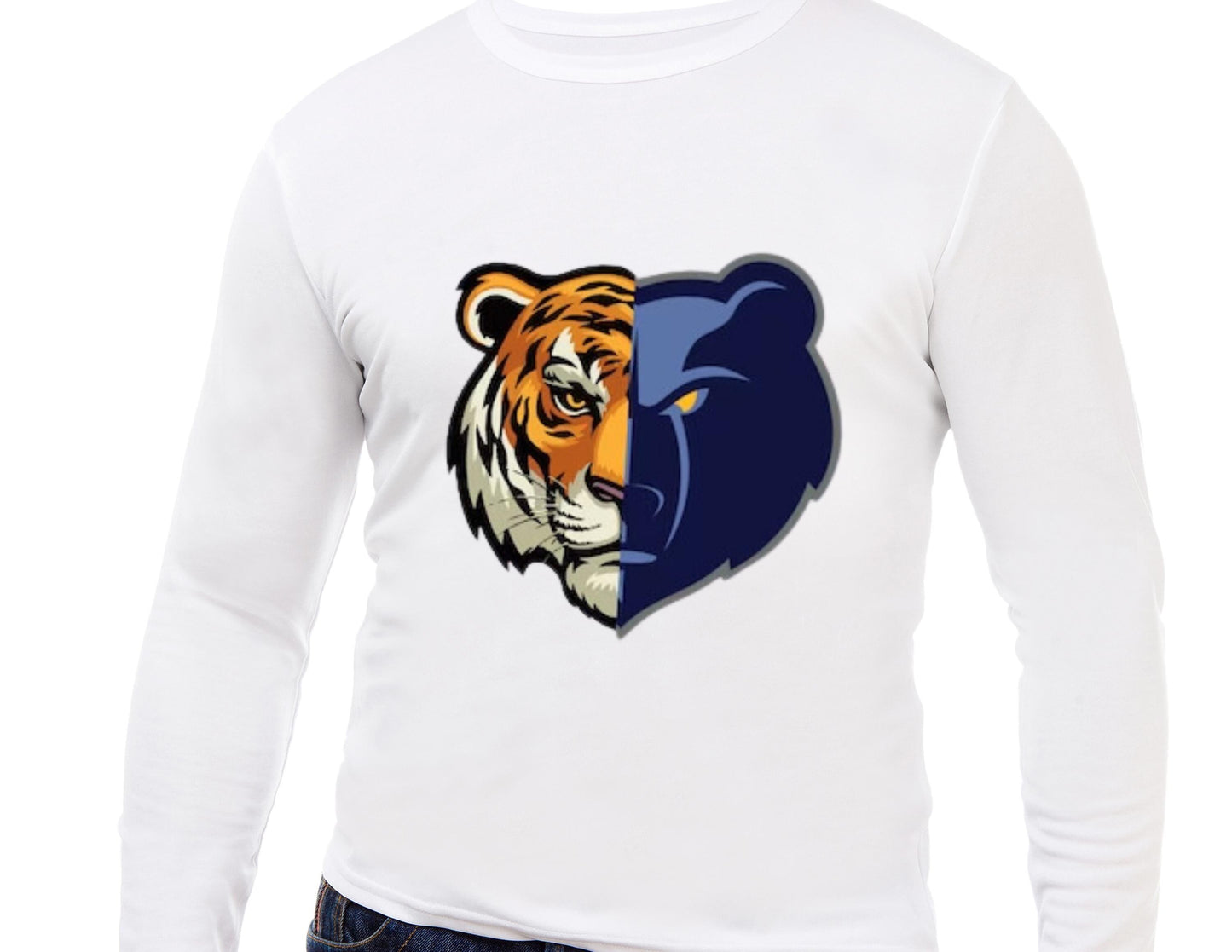 Memphis Grizzlies and Tigers Basketball Long Sleeve Tee