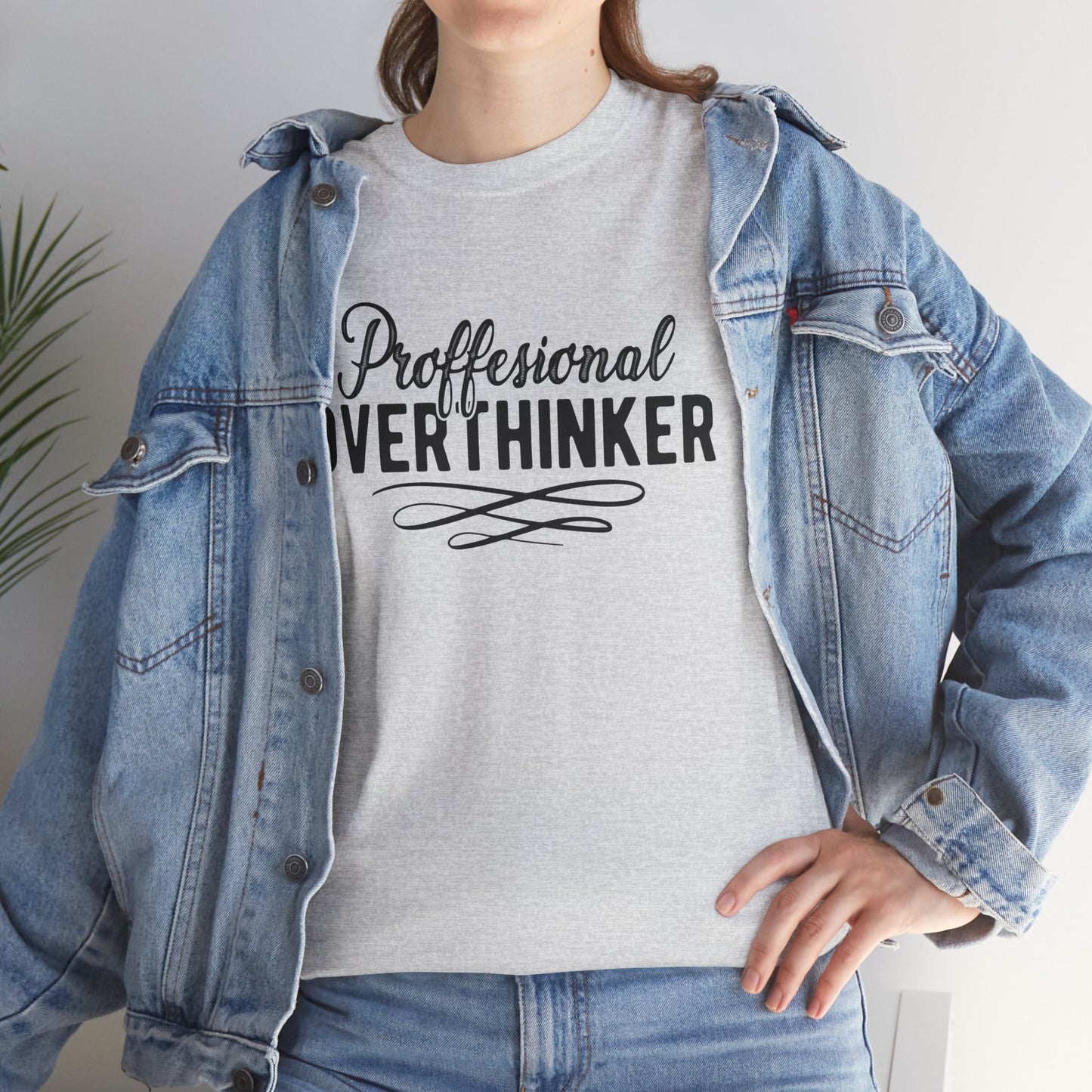 Professional Overthinker Unisex Heavy Cotton Tee