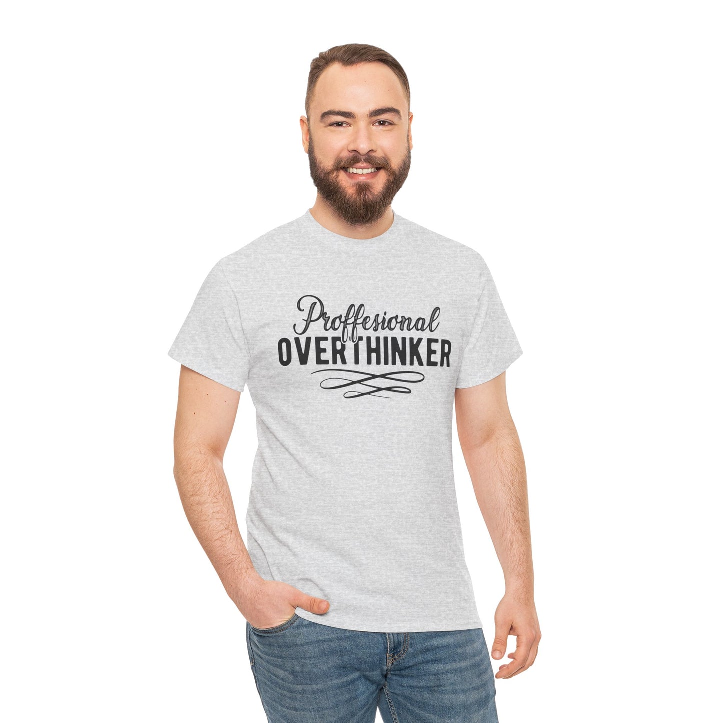 Professional Overthinker Unisex Heavy Cotton Tee