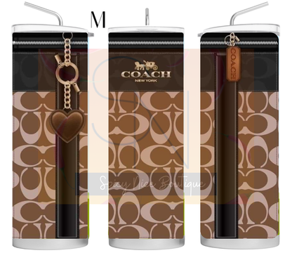 Designer -Inspired Coach Themed Tumblers