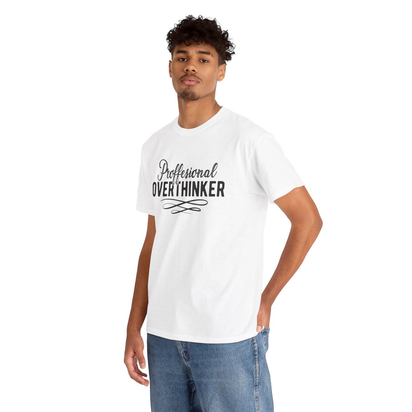 Professional Overthinker Unisex Heavy Cotton Tee