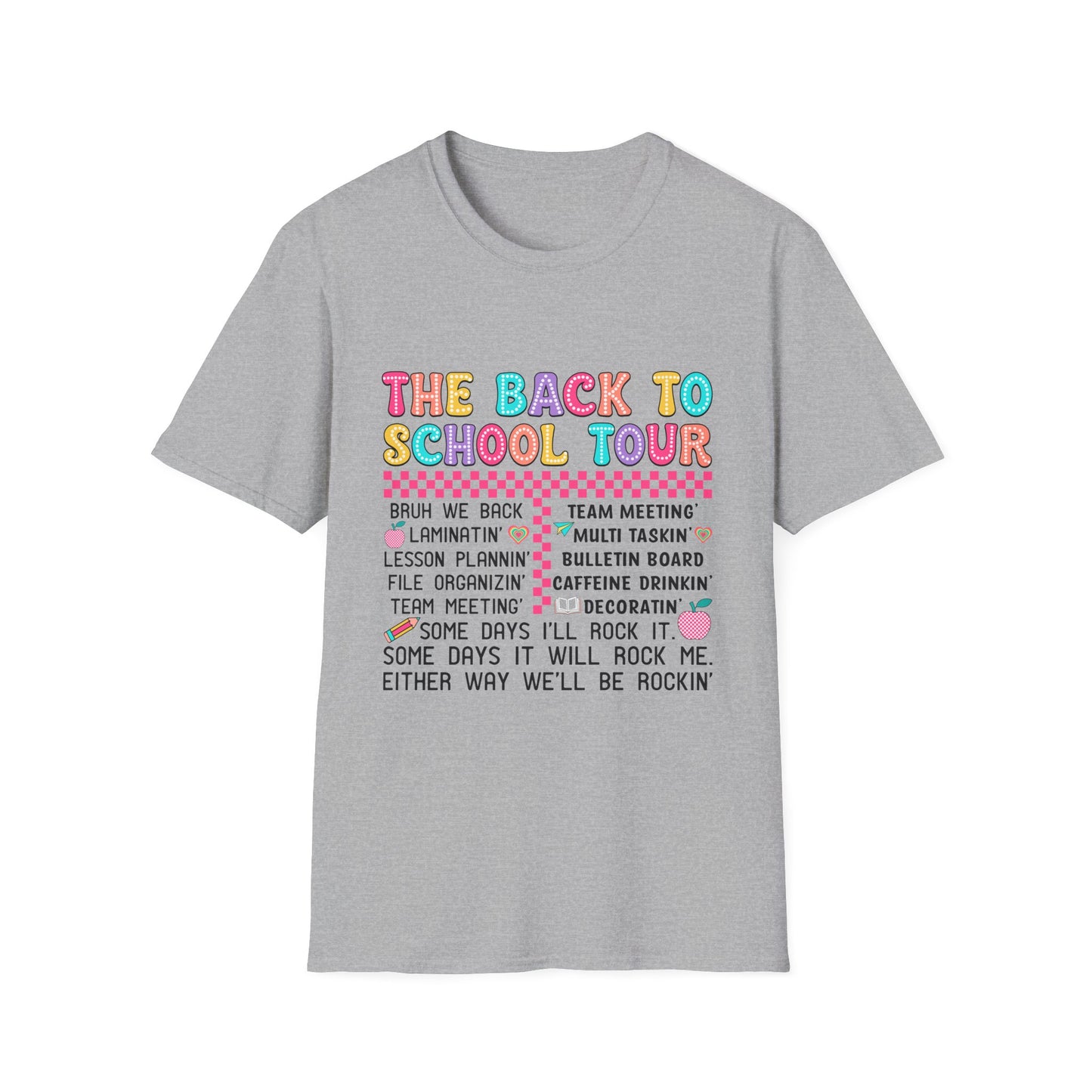 Back to School Tour Teacher Shirt