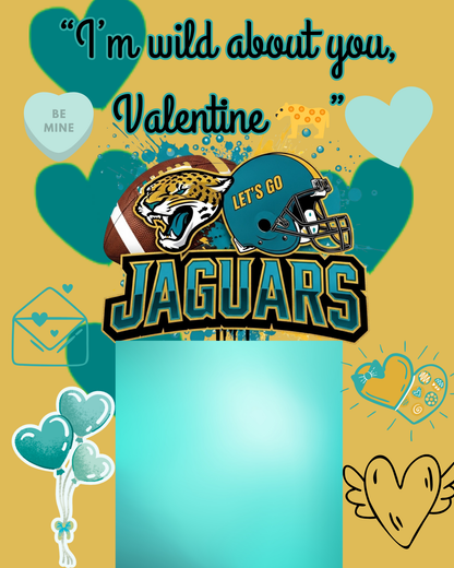 NFL Themed Jumbo Valentine's Day Cards - Editable Canva Templates