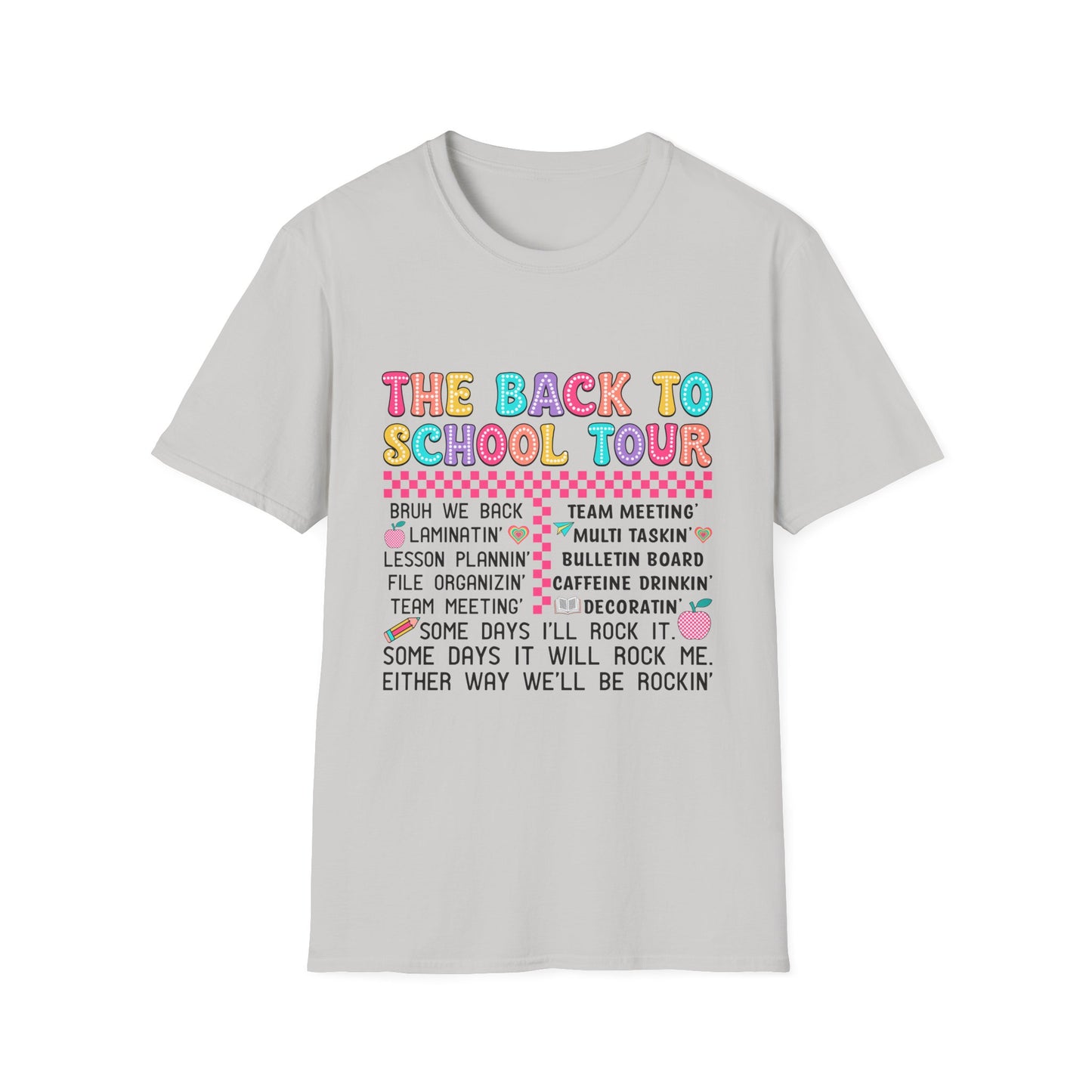 Back to School Tour Teacher Shirt