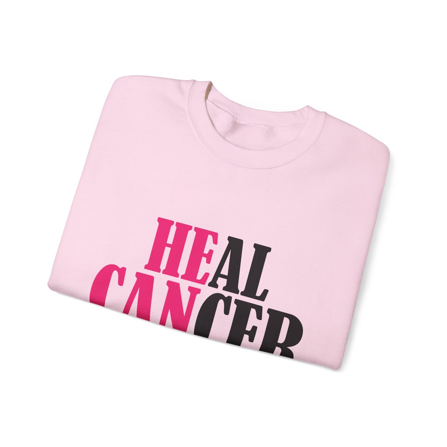 Heal Cancer Unisex Heavy Blend™ Crewneck Sweatshirt Breast cancer awareness