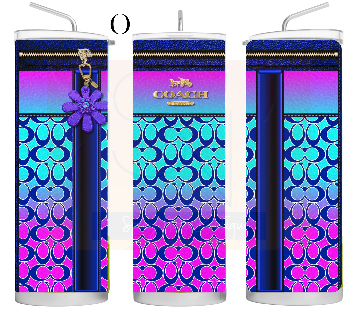 Designer -Inspired Coach Themed Tumblers