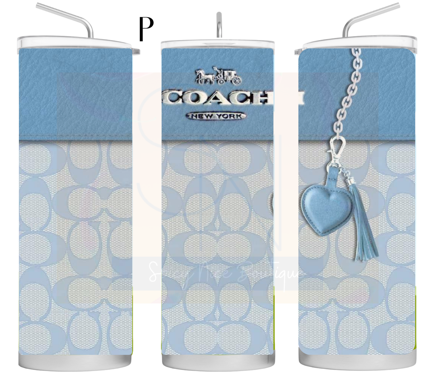 Designer -Inspired Coach Themed Tumblers