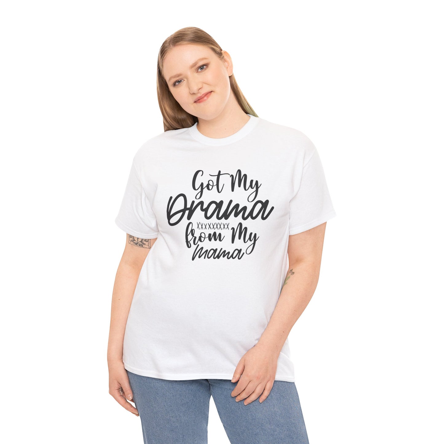 Got My Drama from my Mama Unisex Heavy Cotton Tee