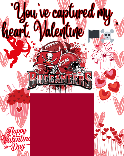 NFL Themed Jumbo Valentine's Day Cards - Editable Canva Templates