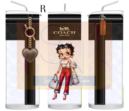 Designer -Inspired Coach Themed Tumblers