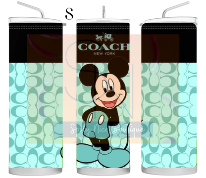 Designer -Inspired Coach Themed Tumblers