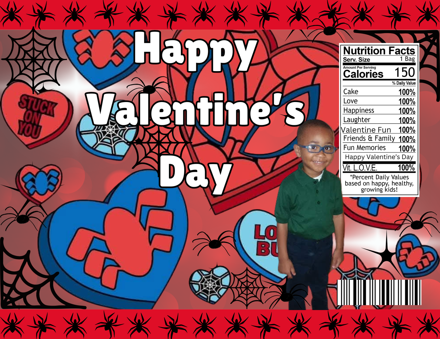 Spider Man Valentine Party Favor Templates | Editable Printable Treat Wrappers, Favor Box & Bag Bundle