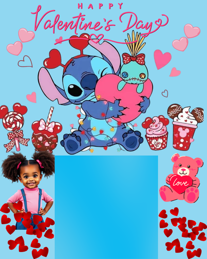 Editable Jumbo Valentine Candy Card Template | 16x20 Candy Board | Canva Valentine Craft for Sellers
