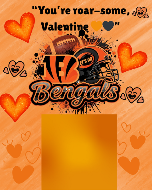 NFL Themed Jumbo Valentine's Day Cards
