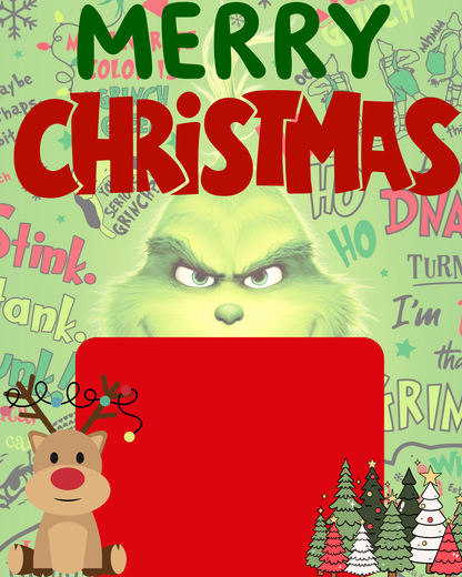Jumbo Christmas Card  Editable Canva Templates Set of 3