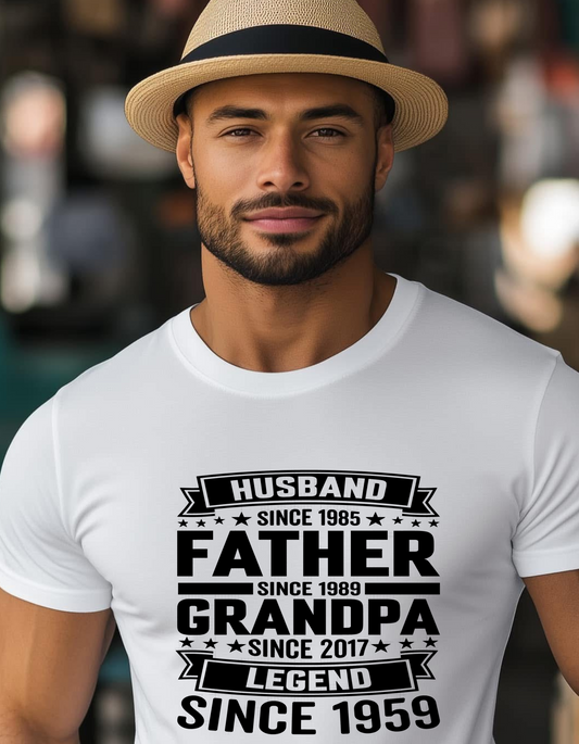 Husband Father Grandpa Legend Father's Day Shirt
