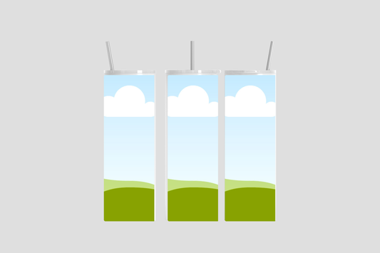 20 oz Skinny Tumbler Editable Canva Mockup | High-Resolution Template for Sublimation Designs & Product Display