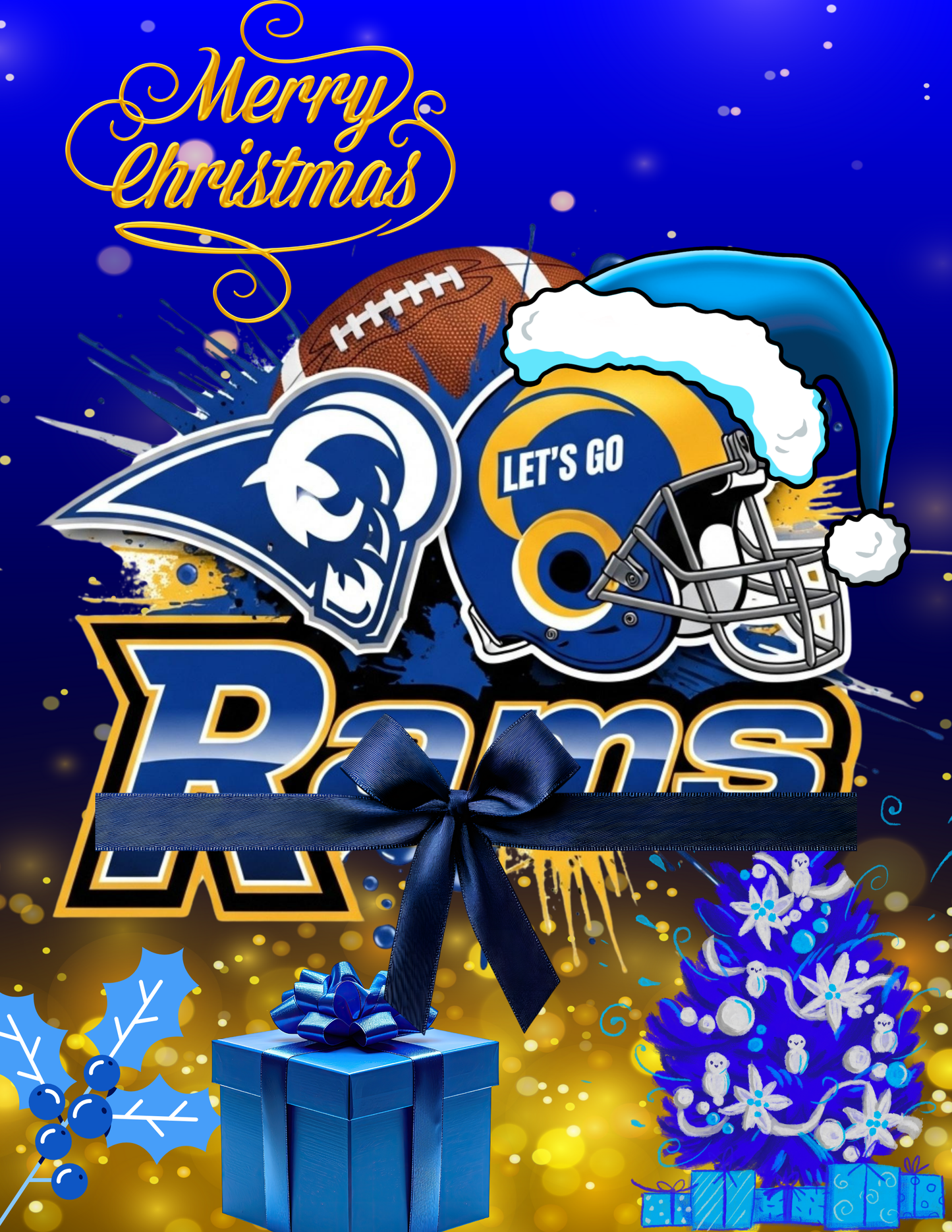 NFL Themed Christmas Designs | Multi-Use Holiday Football Graphics for Stockings, Crafts & Gifts (Digital Download)