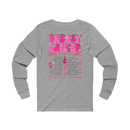 Breast Cancer Tour Unisex Jersey Long Sleeve Tee Breast Cancer Awareness Shirt