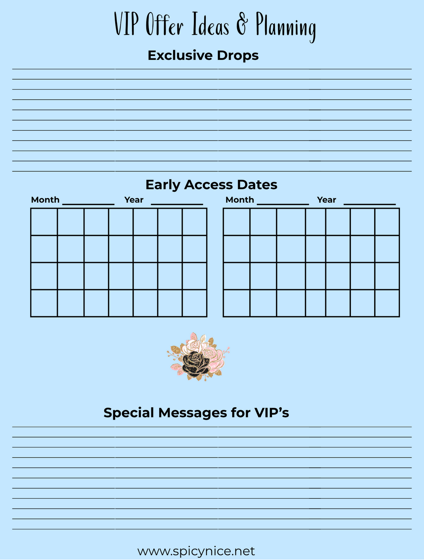 Black Friday Email Campaign Planner | Canva Template + 10 Ready-Made Emails for Small Business Owners