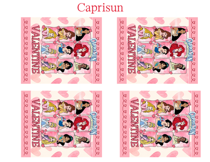 Disney-Themed Valentine’s Day Party Favor Template – Editable Printable