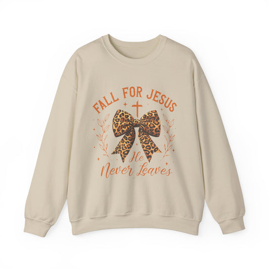 Fall for Jesus Christian Fall Shirt Unisex Heavy Blend™ Crewneck Sweatshirt