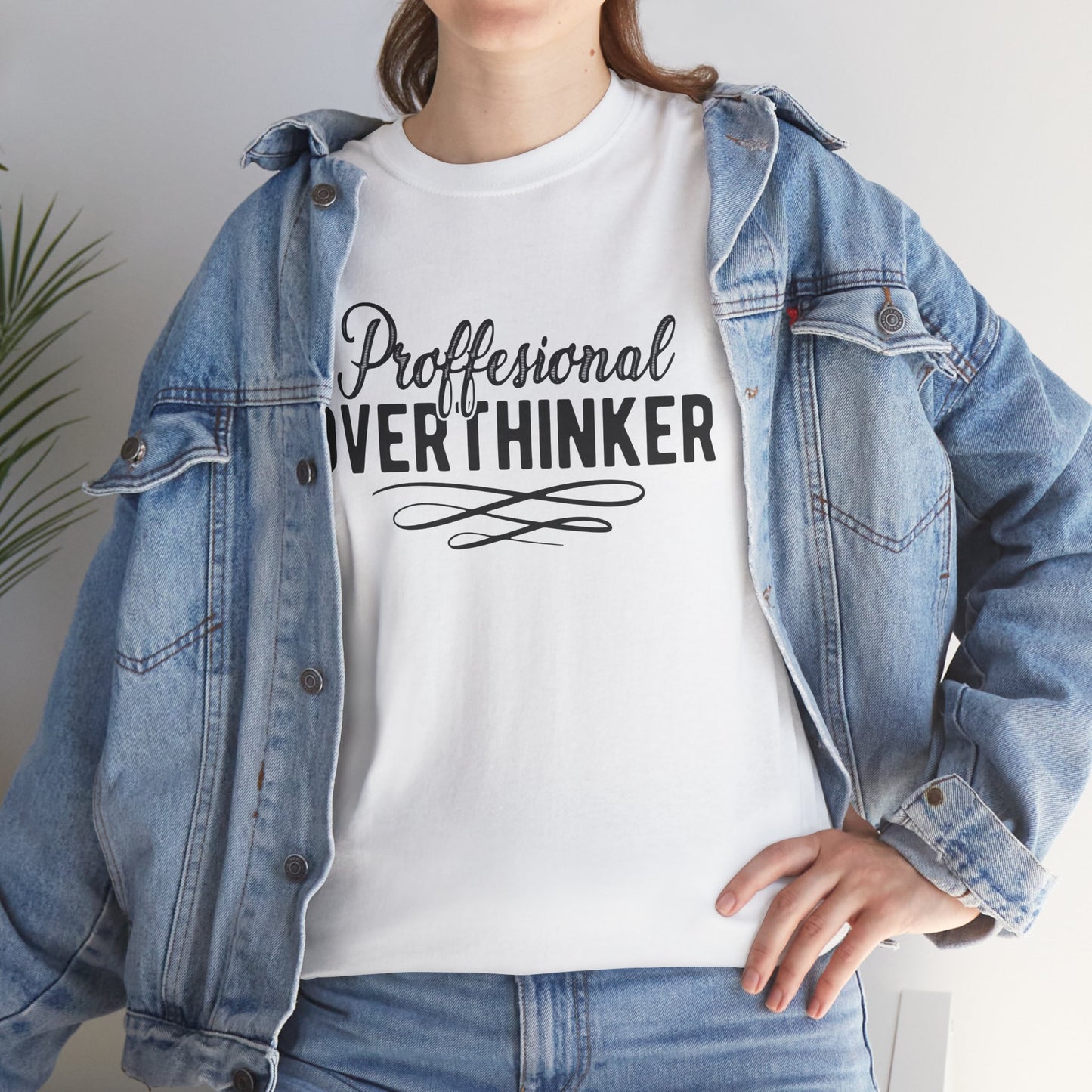 Professional Overthinker Unisex Heavy Cotton Tee