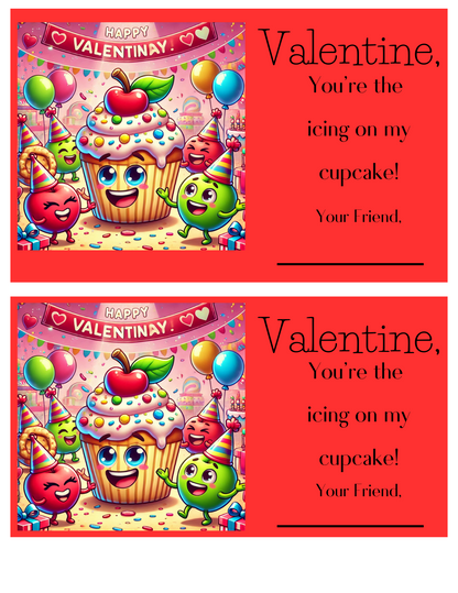 Editable Class Valentine's Day Cards Afro-American Images Digital File