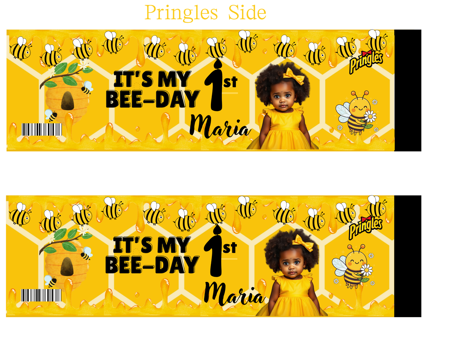 It’s My 1st Bee-Day Editable Party Favor Set | Birthday Canva Template | Honey Bee Theme