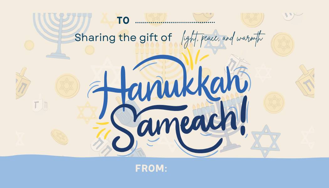 Editable Hanukkah Gift Tags – Set of 4 (Digital Download)