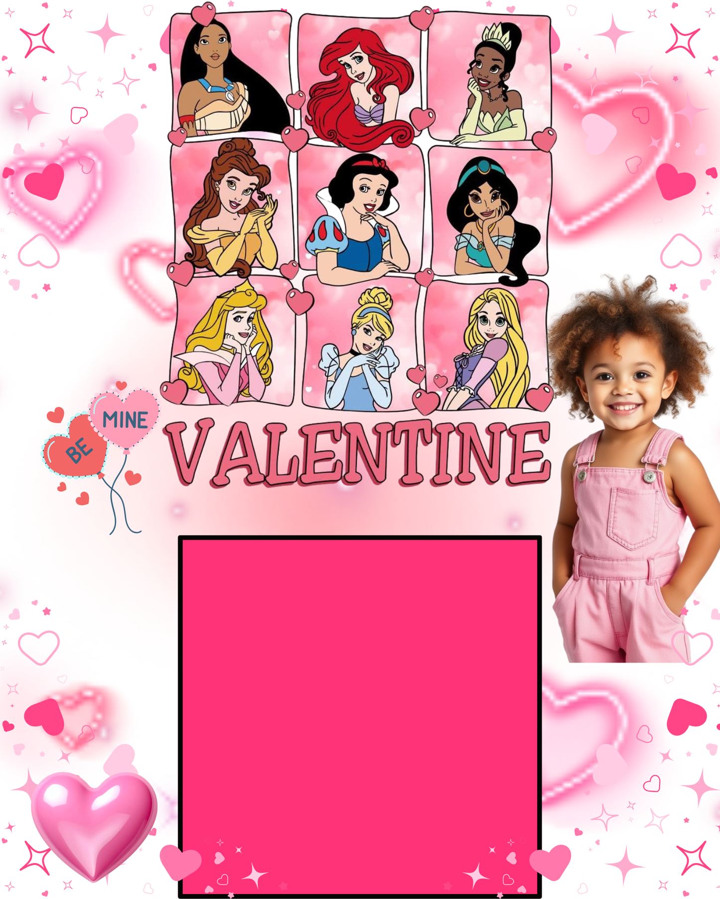 Editable Jumbo Valentine Candy Card Template | 16x20 Candy Board | Canva Valentine Craft for Sellers