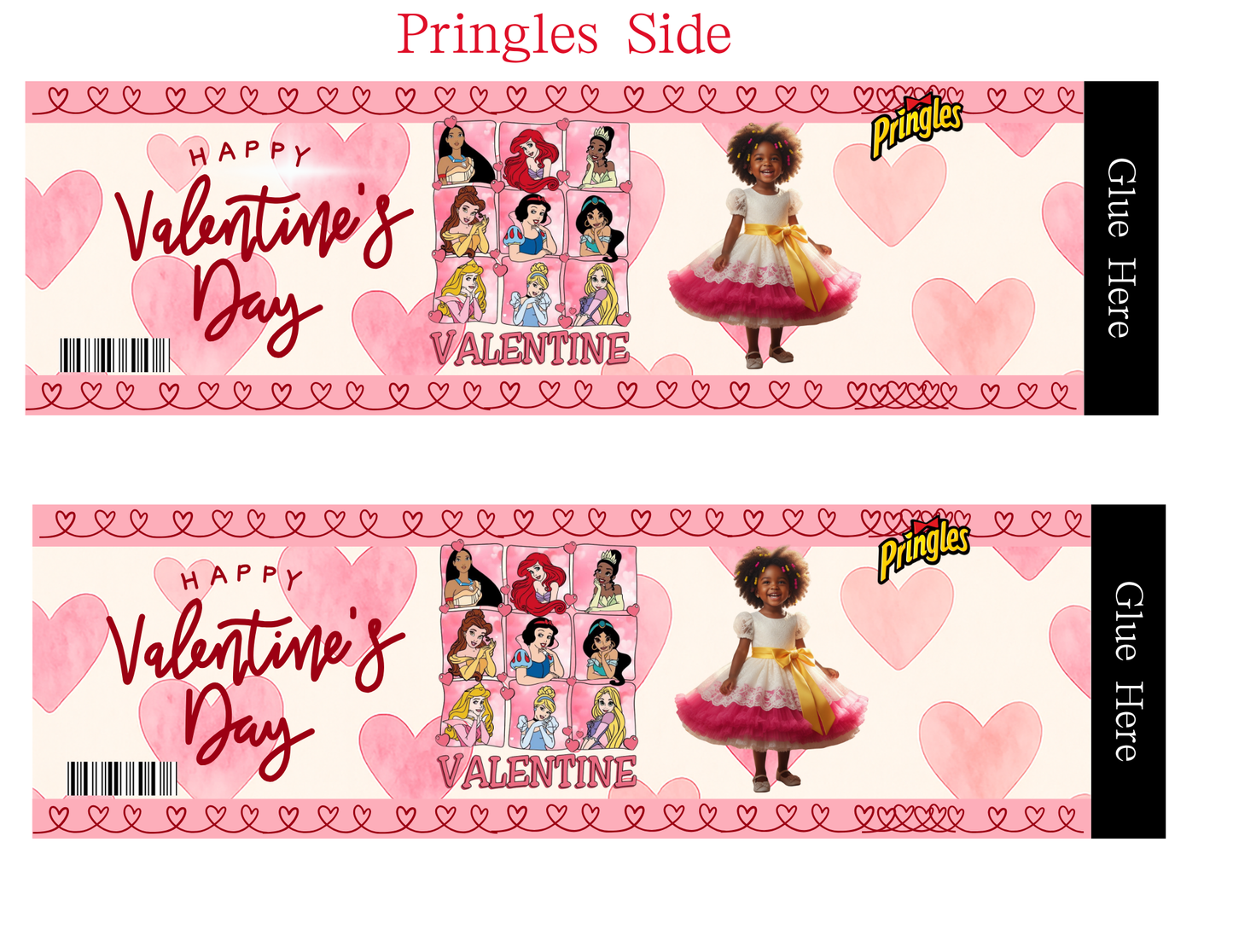 Disney-Themed Valentine’s Day Party Favor Template – Editable Printable