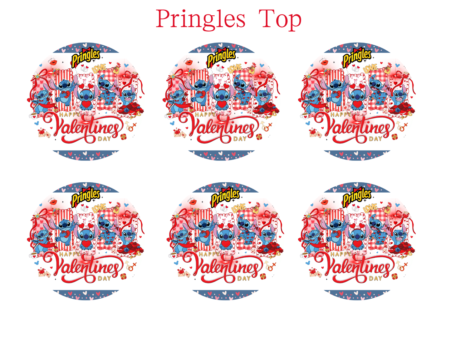 Stitch Valentine Party Favor Templates | Editable Printable Treat Wrappers, Favor Box & Bag Bundle